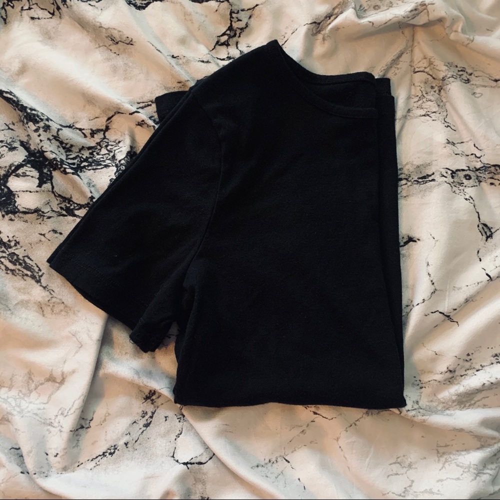A New Day Black Basic Tee